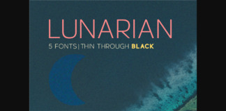 Lunarian Family Font Poster 1