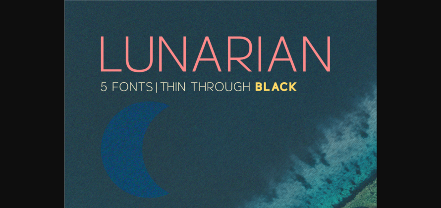 Lunarian Family Font Poster 1