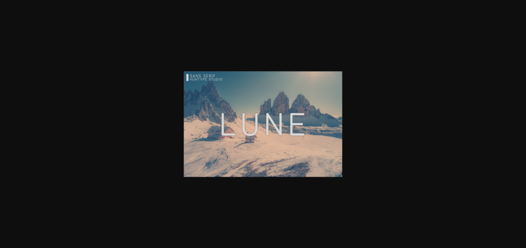 Lune Font Poster 3