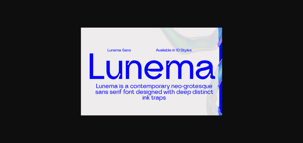 Lunema Font Poster 3
