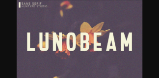 Lunobeam Font Poster 1