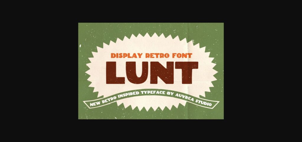 Lunt Font Poster 3