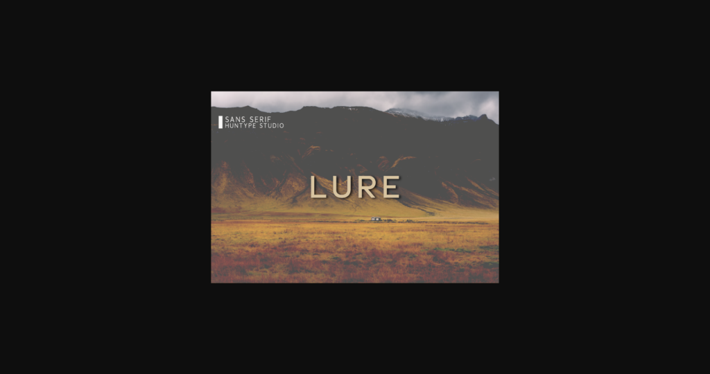 Lure Font Poster 3