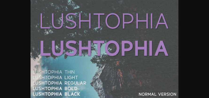 Lushtophia Font Poster 3