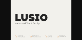 Lusio Font Poster 1