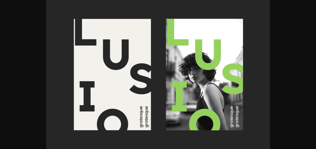 Lusio Font Poster 8