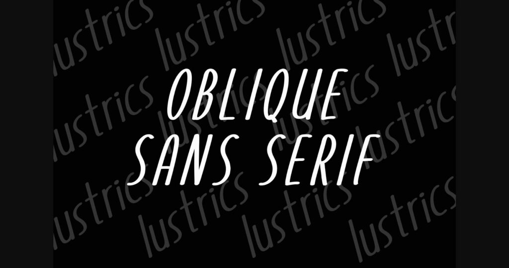 Lustrics Font Poster 7