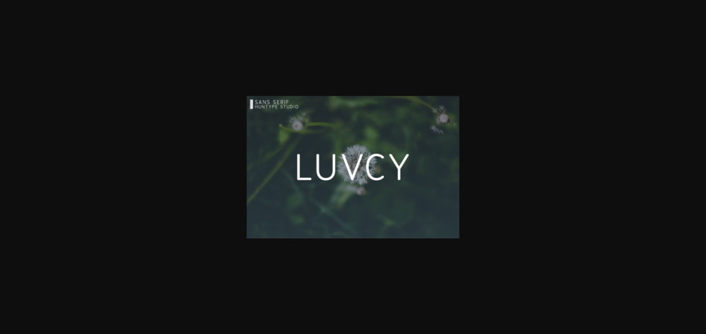 Luvcy Font Poster 3