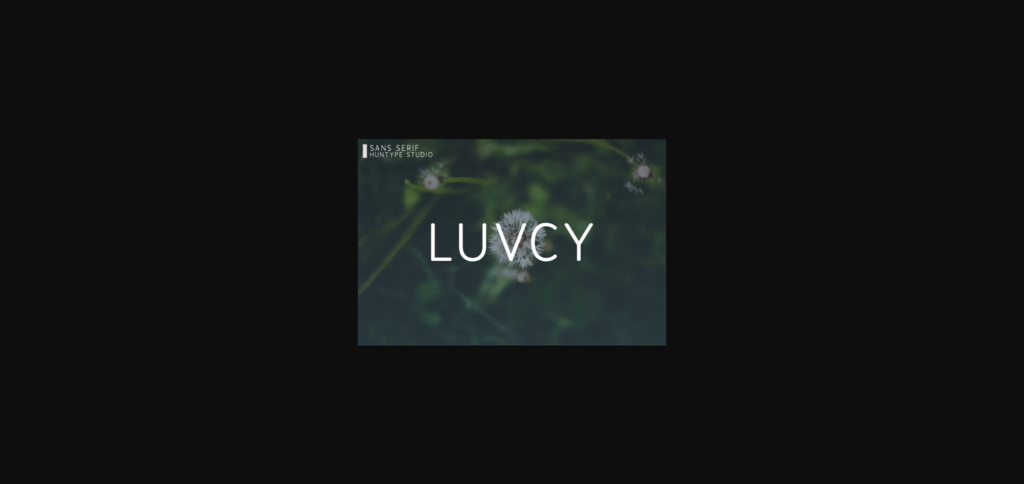 Luvcy Font Poster 1