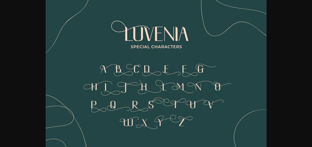 Luvenia Font Poster 5