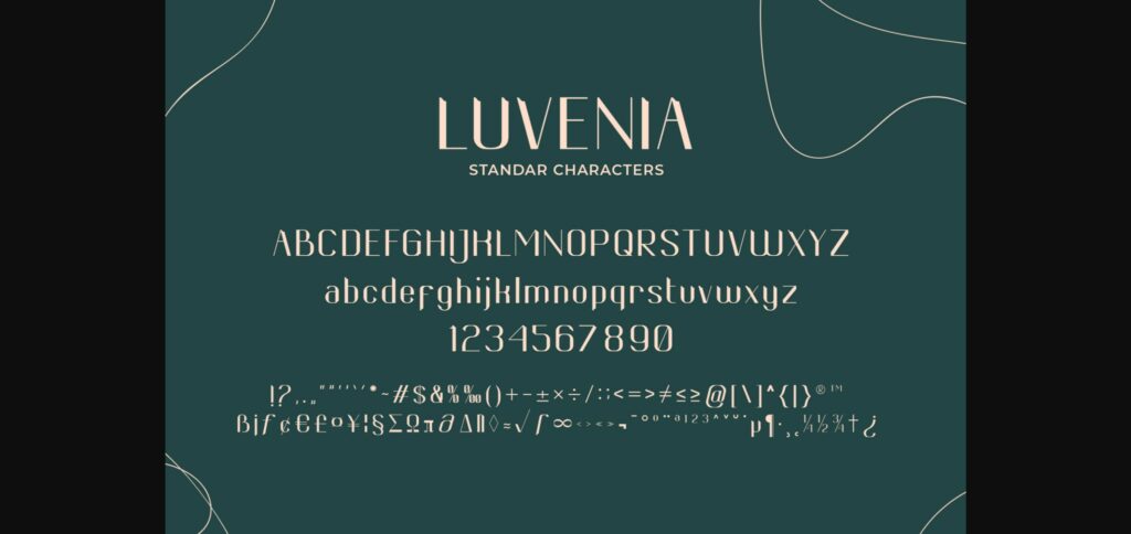 Luvenia Font Poster 6