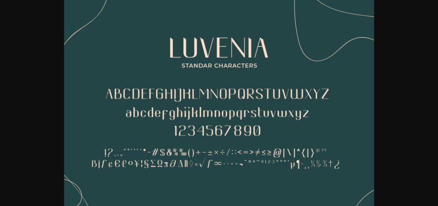 Luvenia Font Poster 6