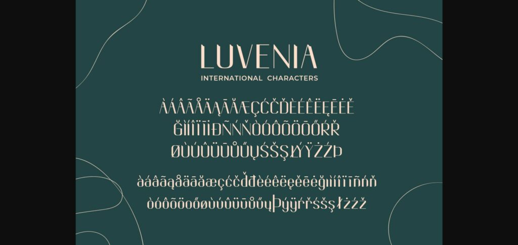 Luvenia Font Poster 7