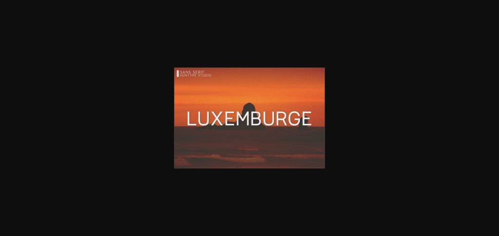 Luxemburge Font Poster 1