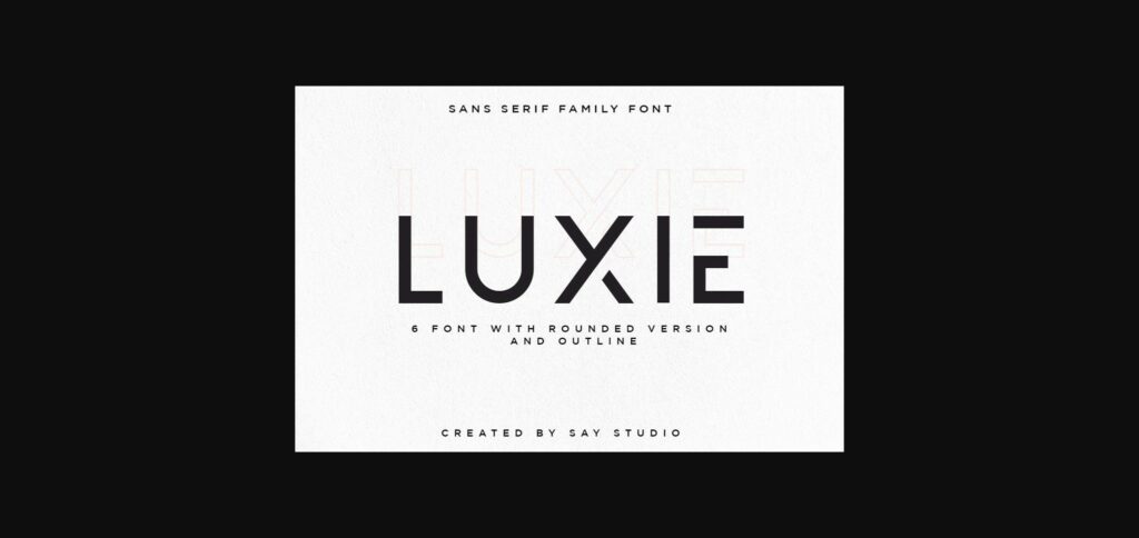 Luxie Font Poster 1