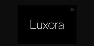 Luxora Font Poster 1