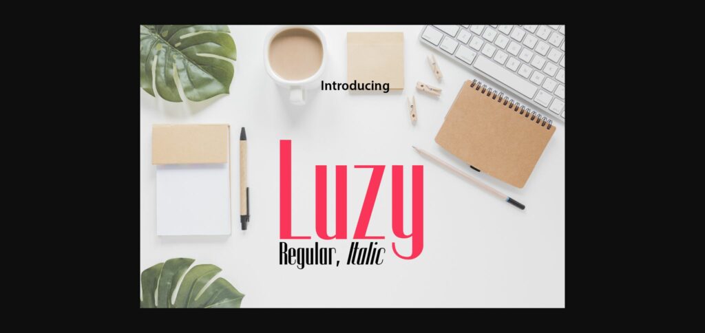 Luzy Font Poster 3