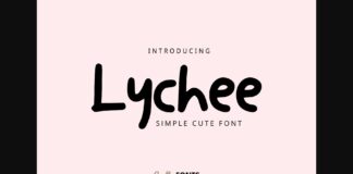 Lychee Font Poster 1