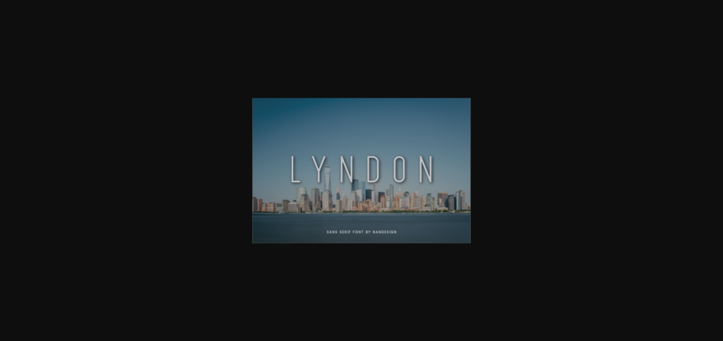 Lyndon Font Poster 1