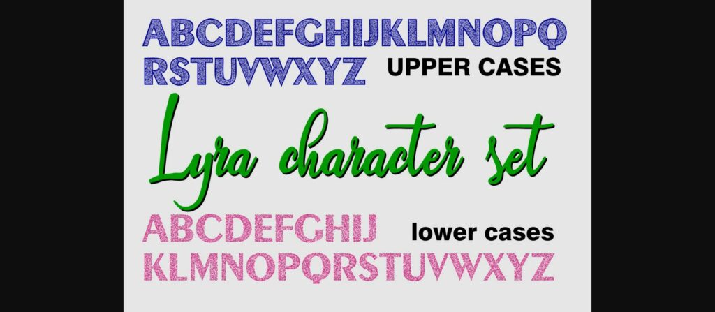 Lyra Font Poster 4