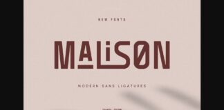 Malison Font Poster 1