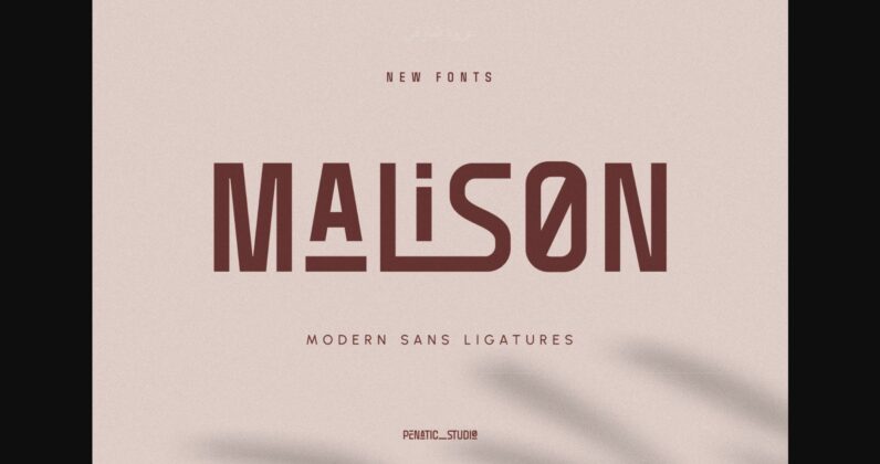 Malison Font Poster 1