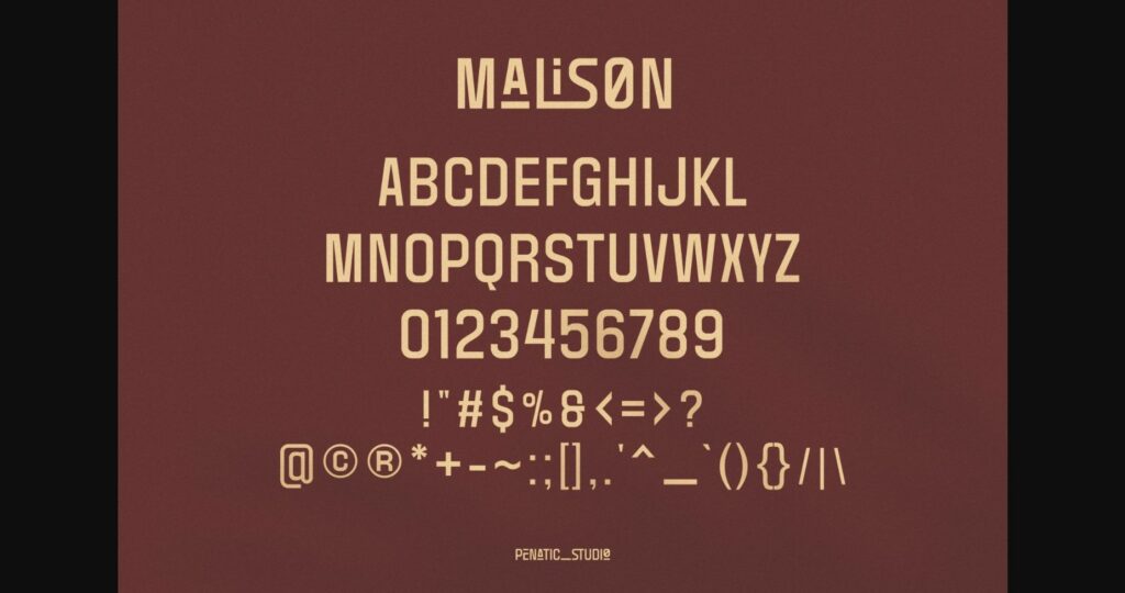 Malison Font Poster 9