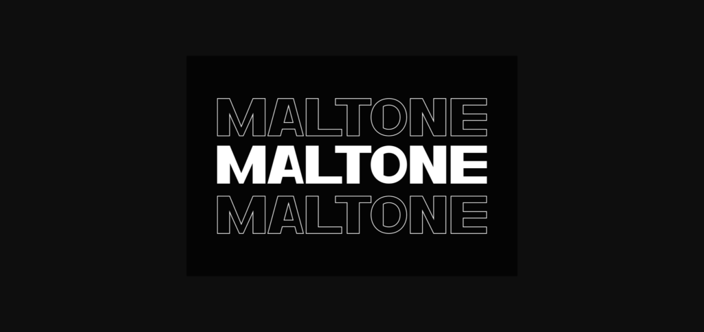 Maltone Font Poster 8