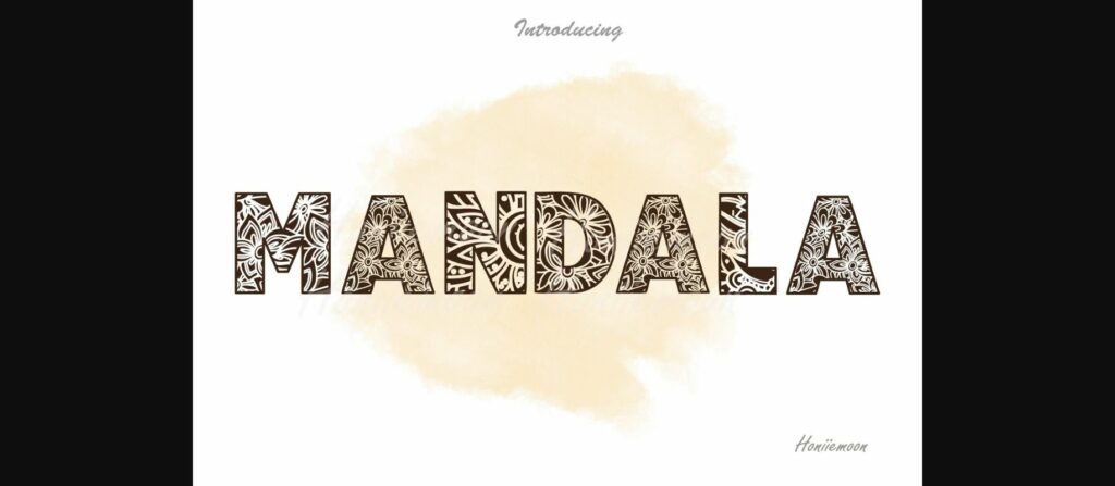 Mandala Font Poster 3