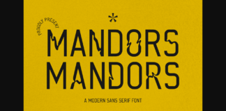 Mandors Font Poster 1