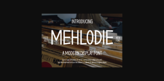 Mehlodie Font Poster 1