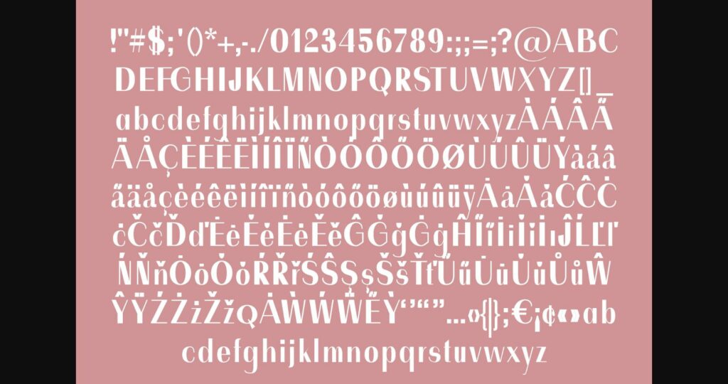 Meline Font Poster 6