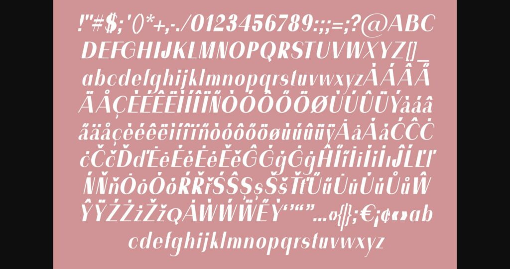 Meline Font Poster 7