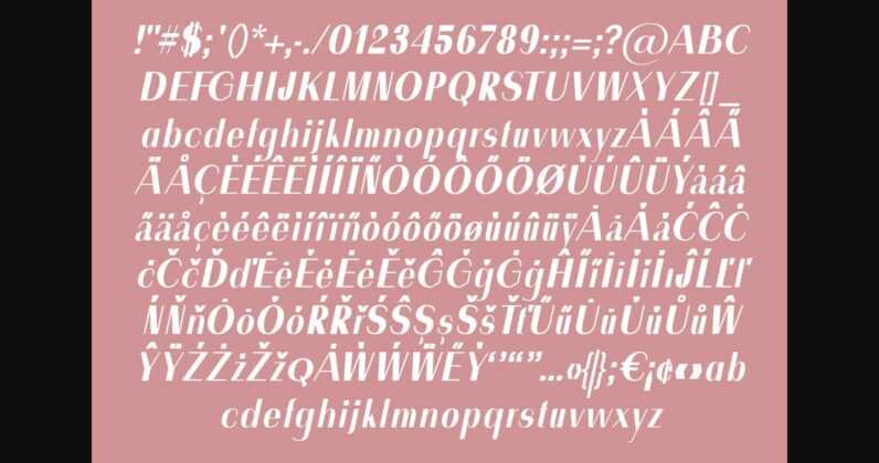 Meline Font Poster 7