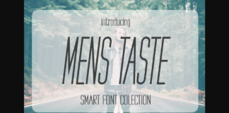 Mens Taste Font Poster 1