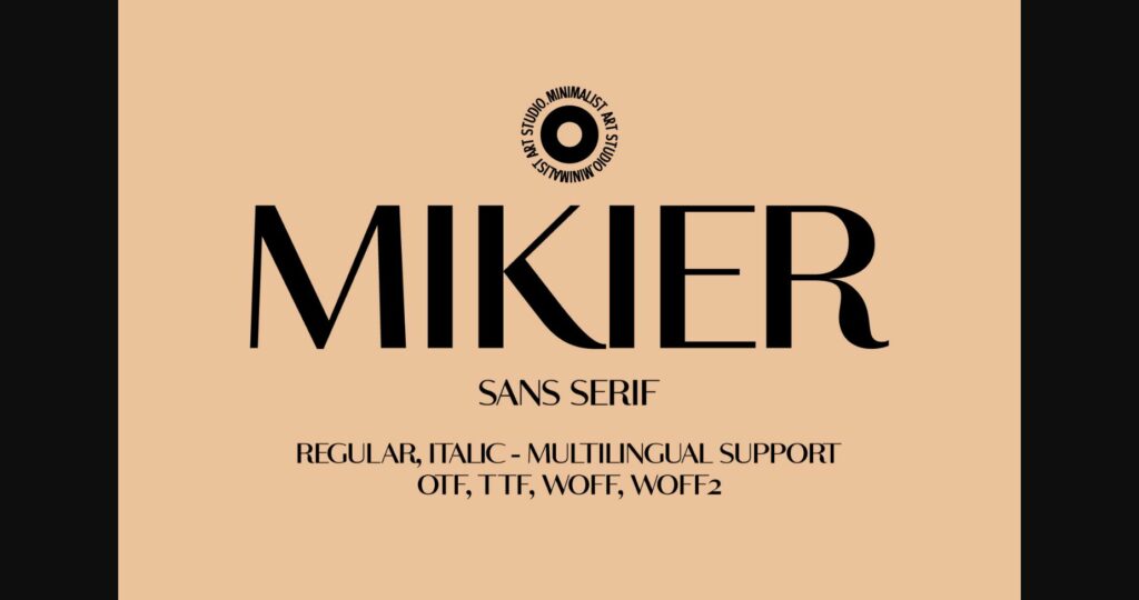 Mikier Font Poster 3