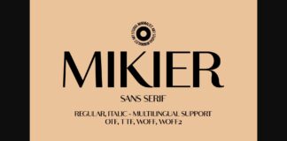 Mikier Font Poster 1