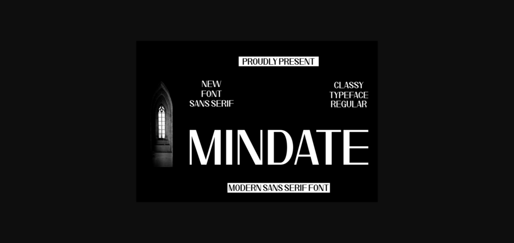 Mindate Font Poster 3