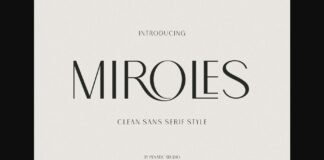 Miroles Font Poster 1