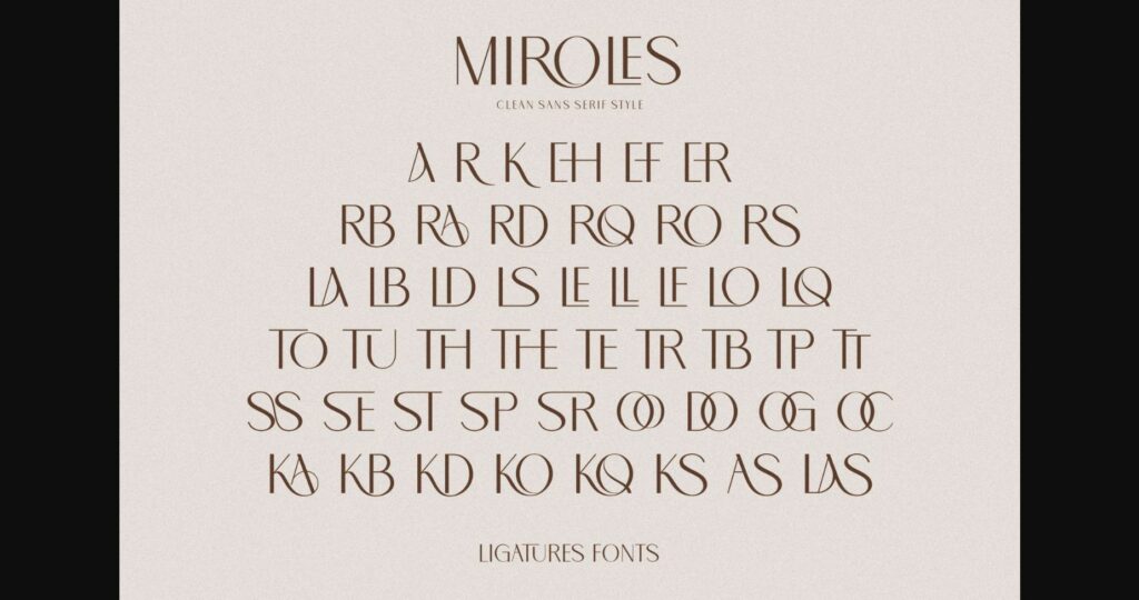 Miroles Font Poster 11