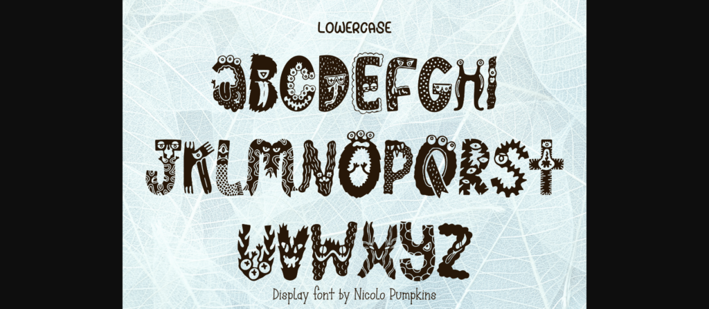 Monster Font Poster 5