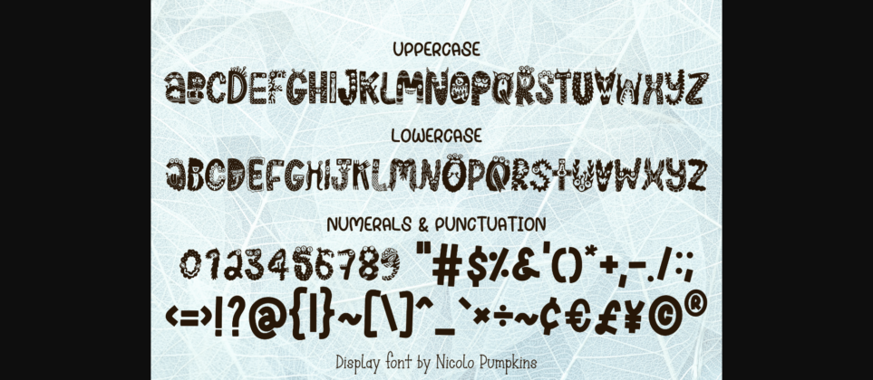 Monster Font Poster 7