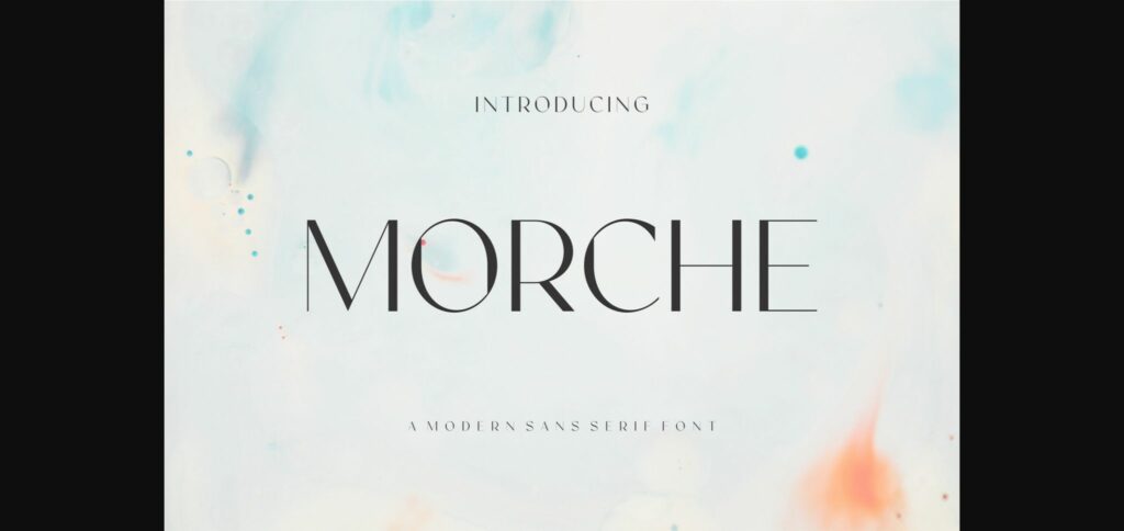 Morche Font Poster 3