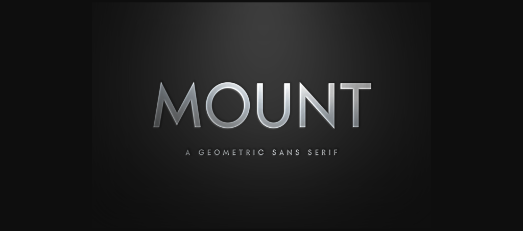 Mount Font Poster 3