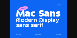 Mac Sans Font Poster 1