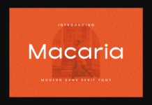 Macaria Font Poster 1