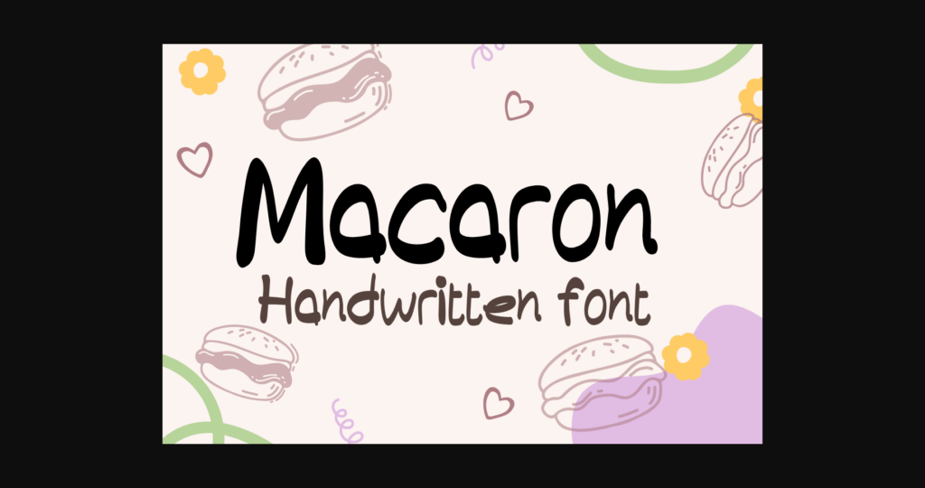 Macaron Font Poster 3