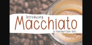 Macchiato Font Poster 1