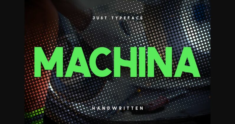 Machina Font Poster 3