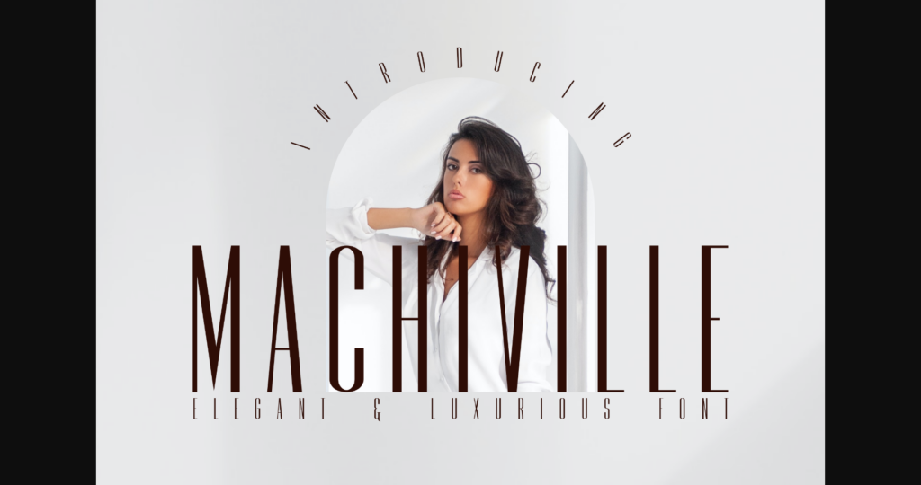 Machiville Font Poster 3